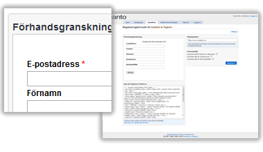 Integrera apanto med webbplats eller applikation